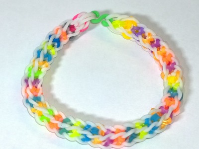 How to Make EASY Boxed Bow Bracelet With Two Forks No Rainbow Loom Need! DIY.