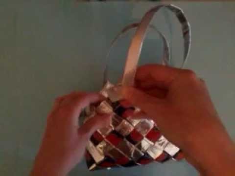 How To Make Handles for Candy Wrapper Bags