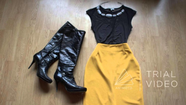 How to put together a yellow skirt outfit