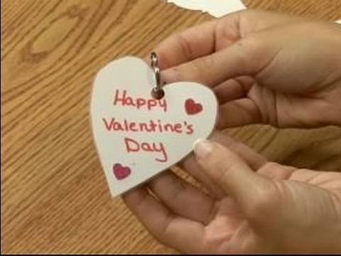 Making Valentine's Day Crafts for Kids : How to Make a Valentine's Day Key Chain for Kids