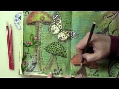 Mixed Media Altered Book - Quiet Place