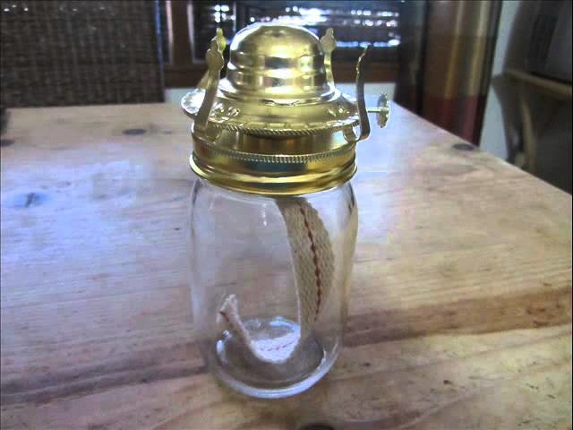 Oil Lamps from Canning Jars. Brilliant!