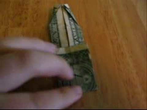 Origami-How to make a shirt out of a dollar bill