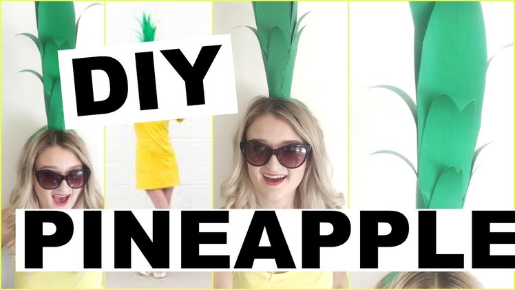 Pineapple Costume DIY! Easy, Cheap, Last Minute Halloween Costumes!!