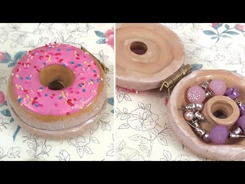 [Polymer Clay] Donut Trinket Box Tutorial
