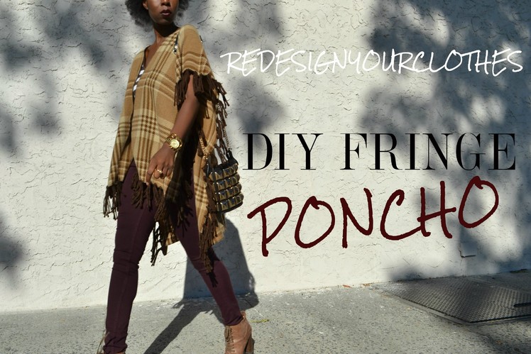 (RYC) 32: DIY Fringe Wool Cape Poncho