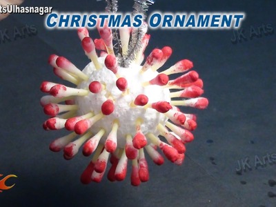 Thermocol Crafts | Christmas Ornament Decorations | How to make | JK Arts 638