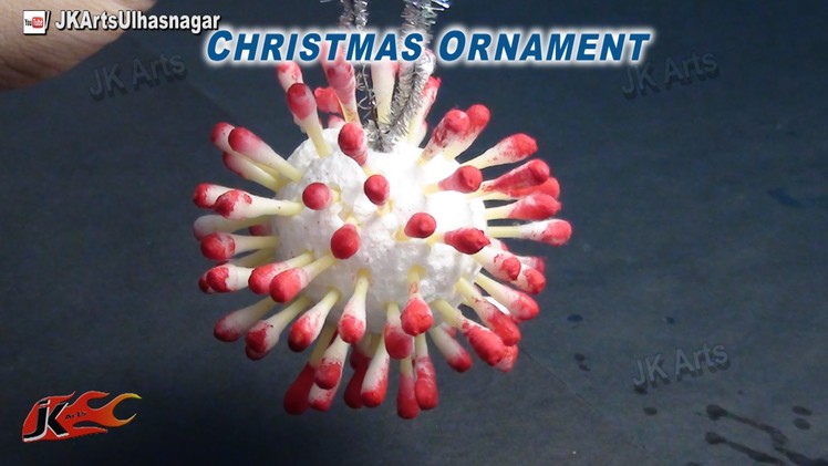 Thermocol Crafts | Christmas Ornament Decorations | How to make | JK Arts 638