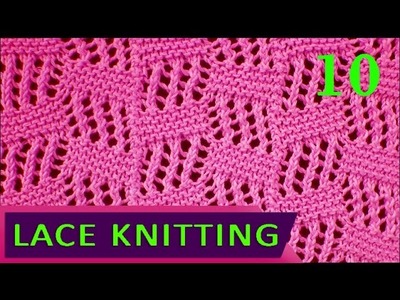 Tilted Block | Lace Knitting Stitch #10