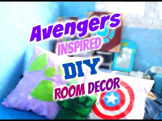 AVENGERS INSPIRED DIY ROOM DECOR + GIVEAWAY!!