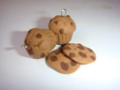 Chocolate Chips Muffin Charm: Polymer Clay