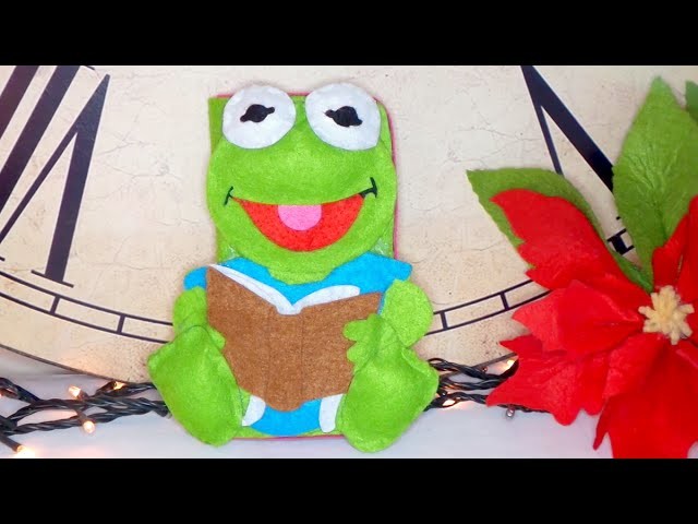 DIY Crafts: Kermit the frog felt mobile case - handmade - Youtube - Isa ❤️