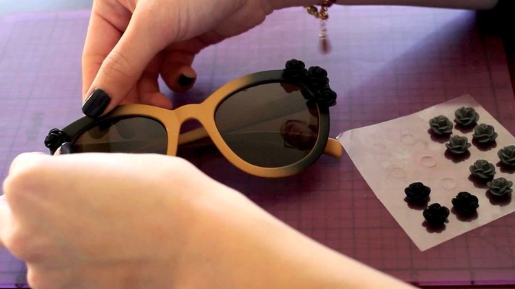 DIY Embellished Sunglasses!