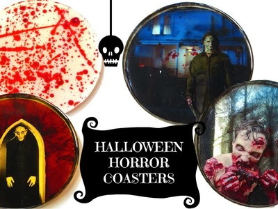 DIY Horror Coasters   The Walking Dead, Michael Myers Halloween, Nosferatu ~ Another Coaster Friday