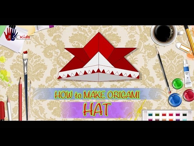 DIY - How To Make Origami Hat | Creative Origami Art Work | Easy Drawing Steps