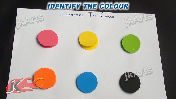 DIY Identify the color Game |  Learning Game for Kids | JK Easy Craft 008
