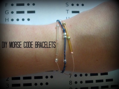DIY Morse Code Bracelets