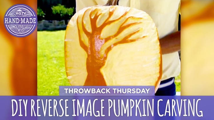 DIY Reverse Image Pumpkin Carving - Throwback Thursday - HGTV Handmade