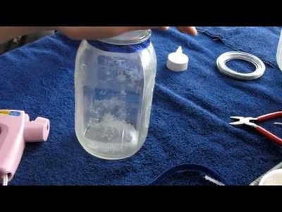 DIY Snowflake Holiday Mason Jar