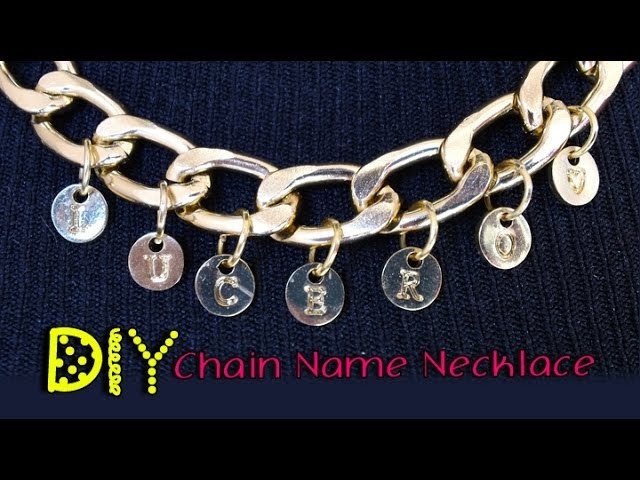 DIY Super EASY Chain Name Necklace || Lucykiins