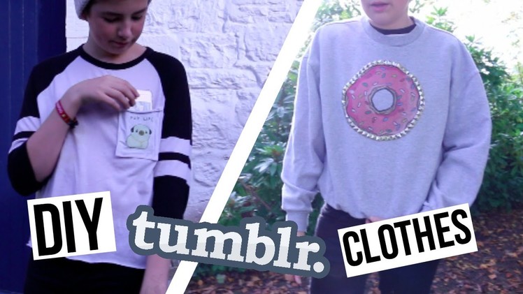 DIY Tumblr Inspired Clothes for Fall! Cheap & No-Sew