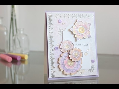 Eastern-style wedding card watercolored with "Gelatos"