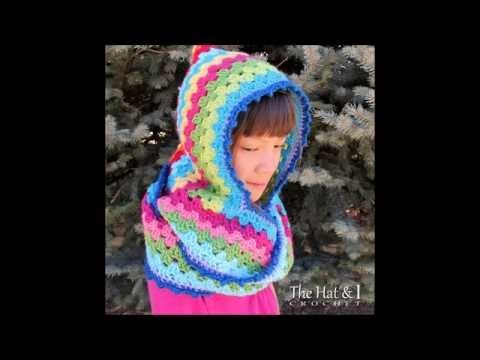 FREE Crochet Cowl Pattern - Harlequin Hoodie - a Hood With Cowl