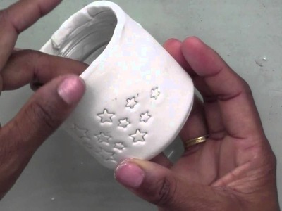 Handmade DIY Clay Star Jar Candle Holder - Karin Joan