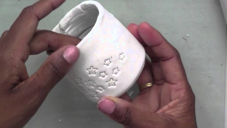 Handmade DIY Clay Star Jar Candle Holder - Karin Joan