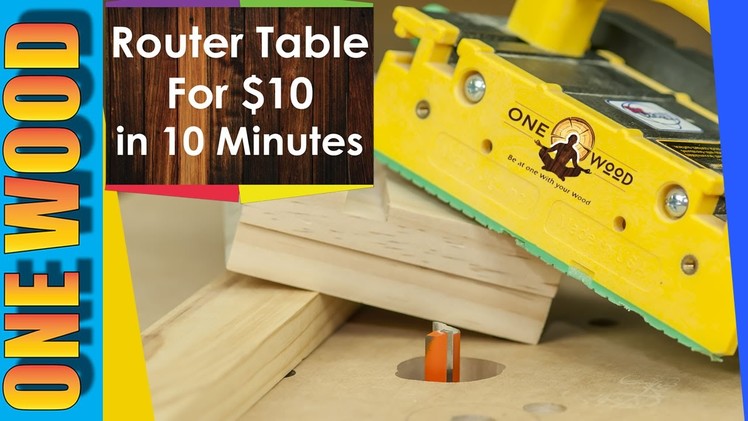 How to build a router table for Woodworking for under $10 - Woodworking video for beginners