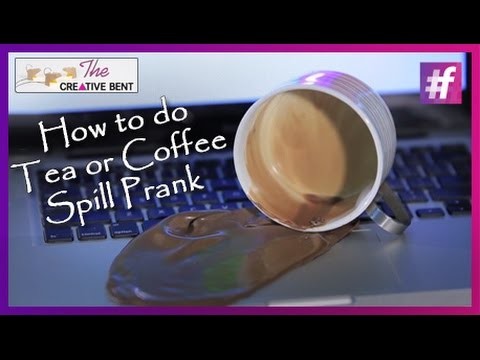 How to do Tea or Coffee Spill Prank - DIY