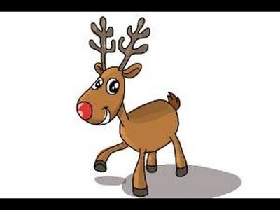 How to draw a Reindeer for kids