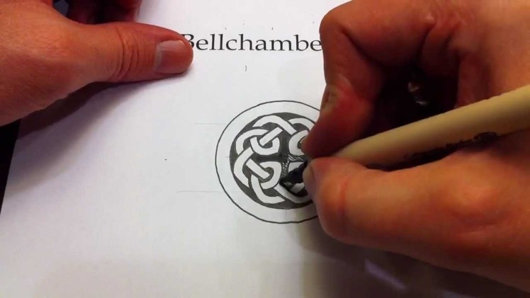 How to Draw Celtic Knots 22 - Celtic Cross Knot 3.3 from the Book of Kells