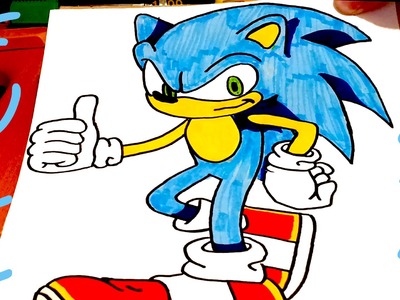 How to draw SONIC The Hedgehog Like a Pro STEP BY STEP EASY | draw easy stuff but cool | FULL