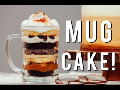 How To Make A COFFEE MUG CAKE! Chocolate, donuts, espresso beans, buttercream!