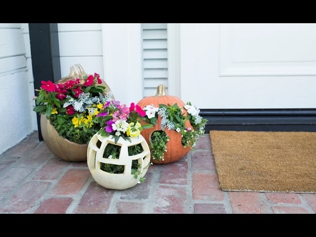 How to Make a Floral Fall Planter