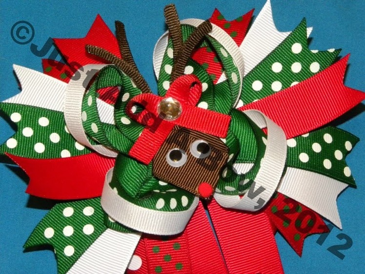 HOW TO: Make a Reindeer out of Ribbon by Just Add A Bow