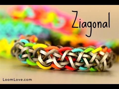 How to Make a Ziagonal Rainbow Loom Bracelet