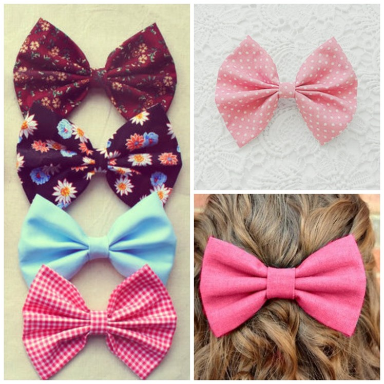 How to make : Hair bows DIY- NO sewing