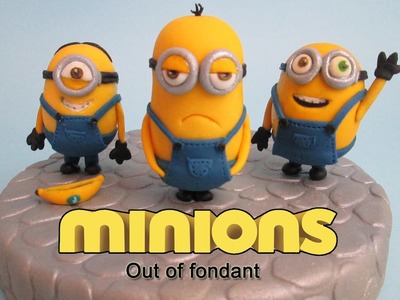 How to make Minions  out of Fondant Cake Topper