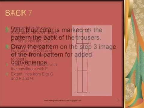 HOW TO MAKE YOUR OWN PERFECT FIT PANTS PATTERN.wmv