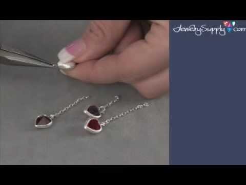 How to use Swarovski's Heart Channels in Earrings - Jewelry