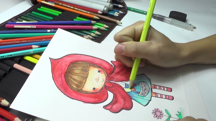 Little Red Riding Hood - How To Draw Easy Step by Step DIY
