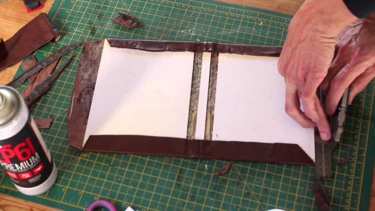 Making a Leather bound Hardcover Notebook.