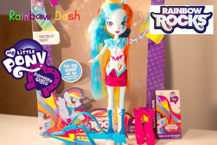 My Little Pony Rainbow Rocks Rainbow Dash Doll Review| MLP Dolls| B2cutecupcakes