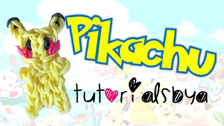 Pikachu Figurine.Charm Rainbow Loom Tutorial