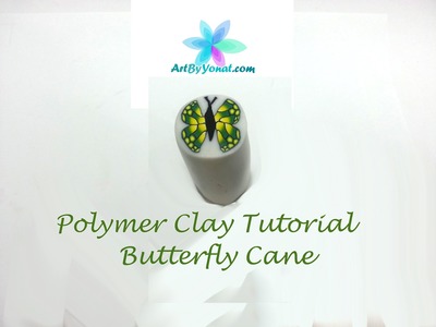 Polymer Clay Tutorial - How to Make a Butterfly Cane - Lesson #15