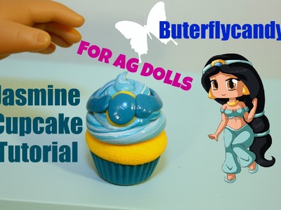Princess Jasmine Cupcakes | American Girl Food Tutorial | Dessert | Cake | Polymer Clay