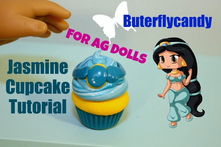 Princess Jasmine Cupcakes | American Girl Food Tutorial | Dessert | Cake | Polymer Clay