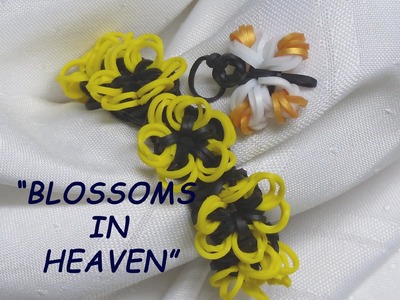 Rainbow Loom Bracelet - Original Design - PART 2 - "BLOSSOMS IN HEAVEN" (ref # 3Soo)